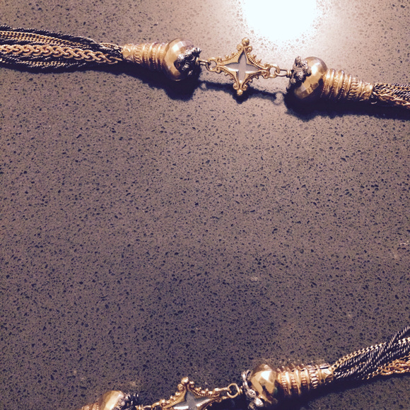 Satellite Paris 14" Necklace: Gold, Silver, Gunmet - Picture 2 of 5